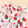 Princess-Style Summer Dog Dress with Bow for Small Breeds