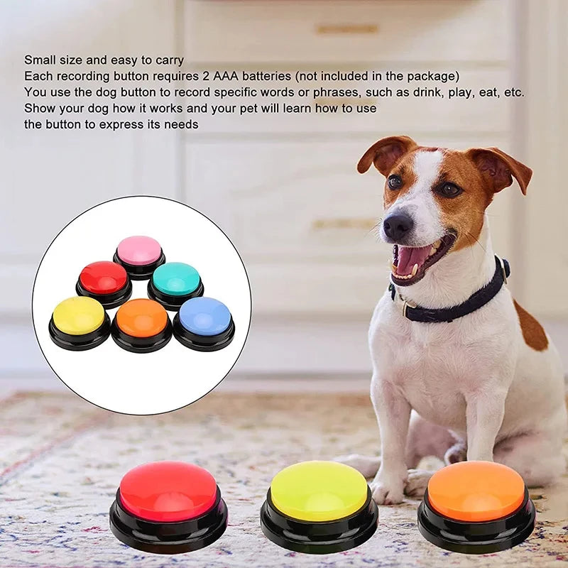 Boutons de Communication pour Animaux avec Enregistrement 30 Secondes