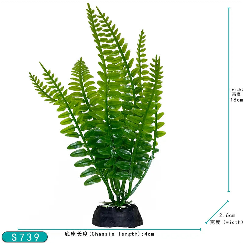 Realistic Artificial Aquarium Plants for Fish Tank Décor
