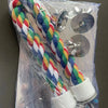 Interactive Parrot Activity Station with Mirror and Rope Perch