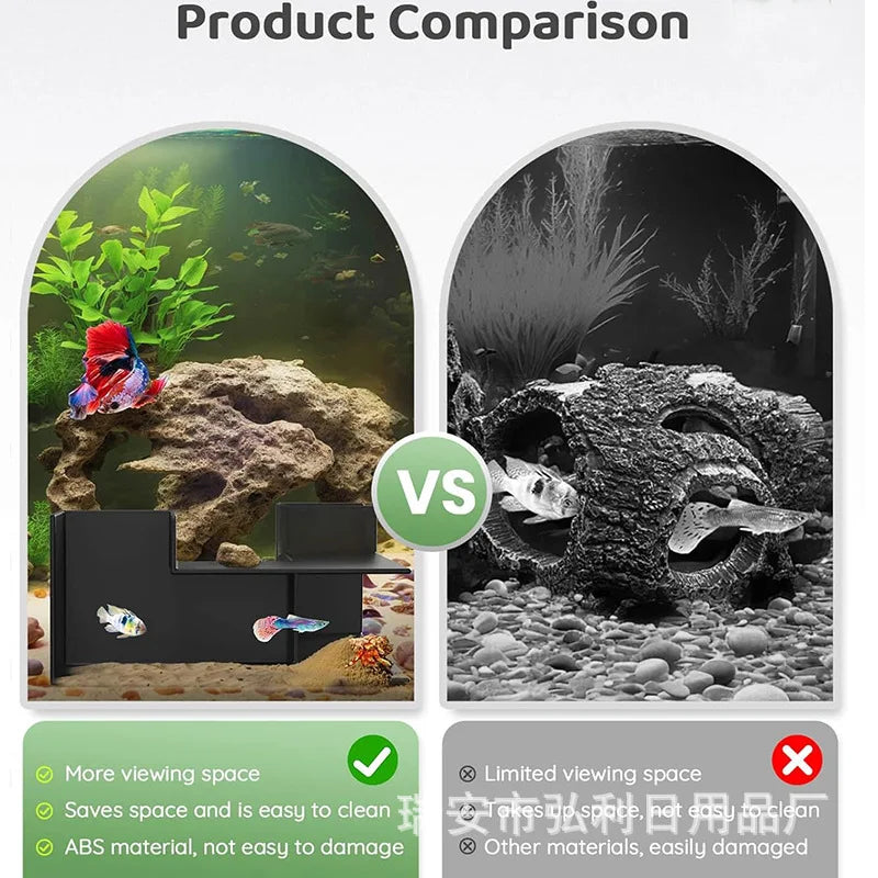 Underground Tunnel Aquarium Decor for Fish and Shrimp