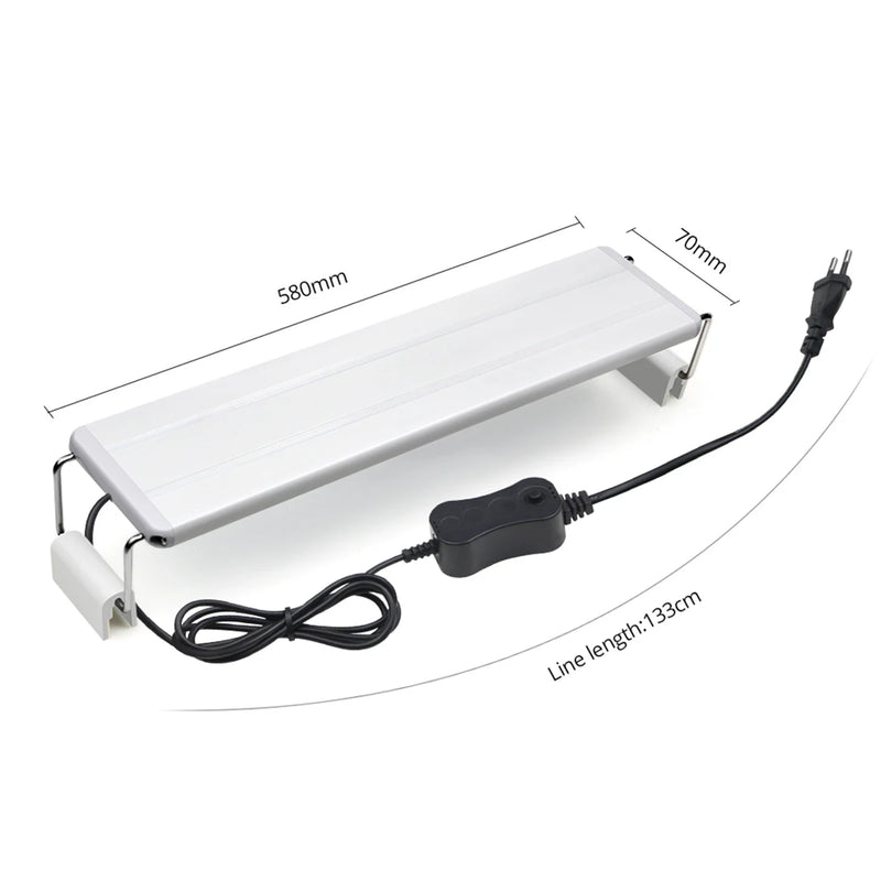 Lampe LED à clipser pour aquarium, profil fin