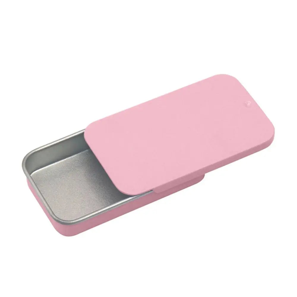Compact Sliding Tin Box for Pills, Candy, and Small Essentials