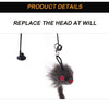Interactive Feather Cat Teaser Wand with Suction Cup Base