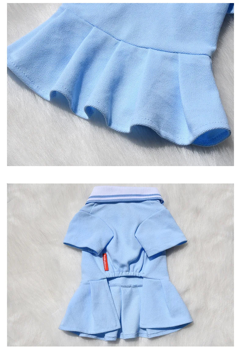 Vestido Polo de Algodón para Perros Pequeños