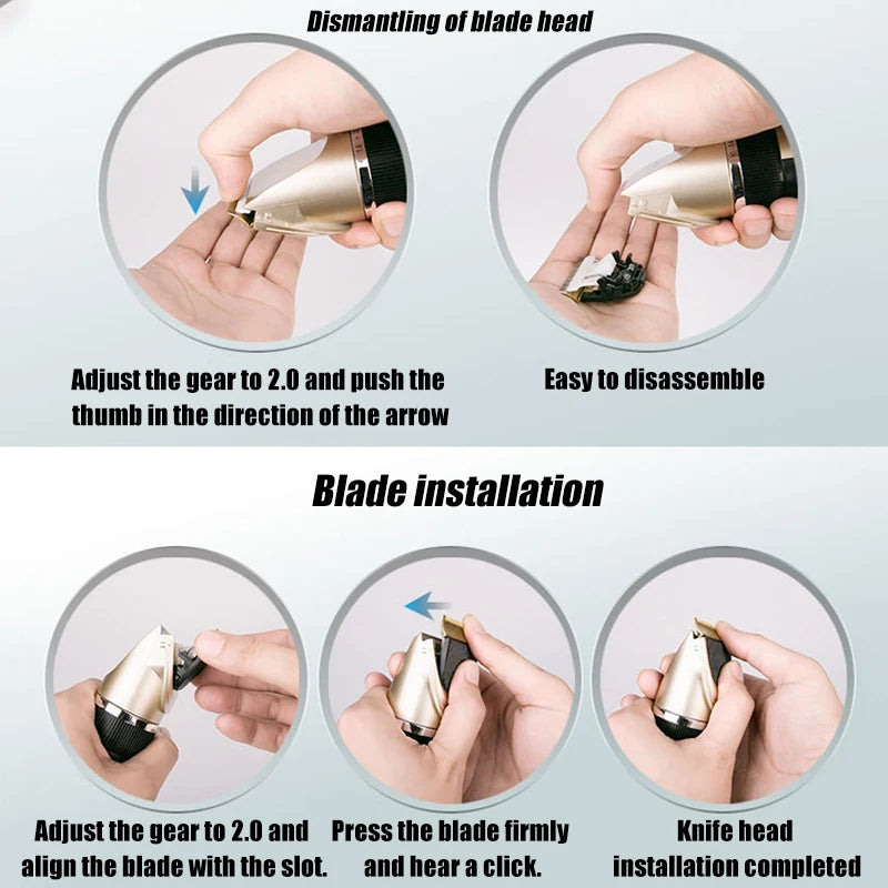 Cordless Rechargeable Pet Grooming Clipper