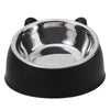 Ergonomic Stainless Steel Pet Food Bowl with Tilted Design
