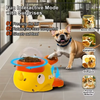 Yellow Duck-Shaped Interactive Treat Dispenser for Cats and Dogs