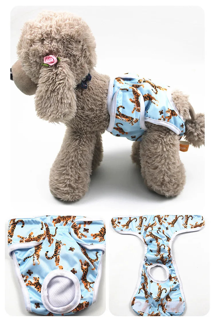 Reusable Washable Dog Diapers for Female Dogs in Heat