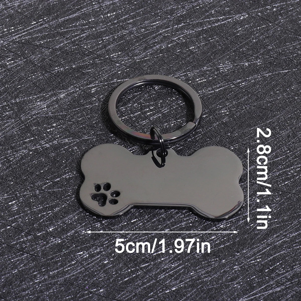 Personalized Bone-Shaped Dog Tag with Custom Engraving
