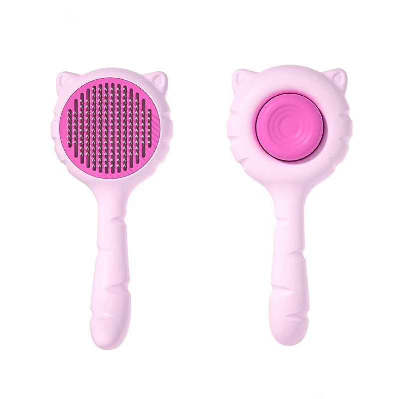 Pet Deshedding Brush for Cats & Dogs – Gentle Fur Remover Comb