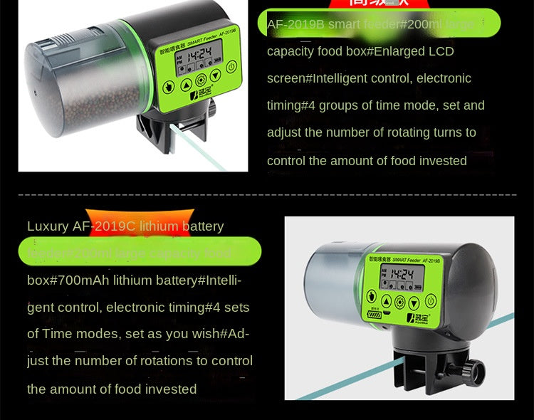 Automatic Fish Tank Feeder with Timed Dispense
