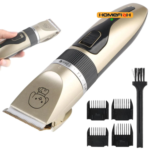 Cortapelos Recargable por USB Silencioso para Mascotas