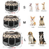 Foldable Octagonal Pet Playpen with Mesh Ventilation