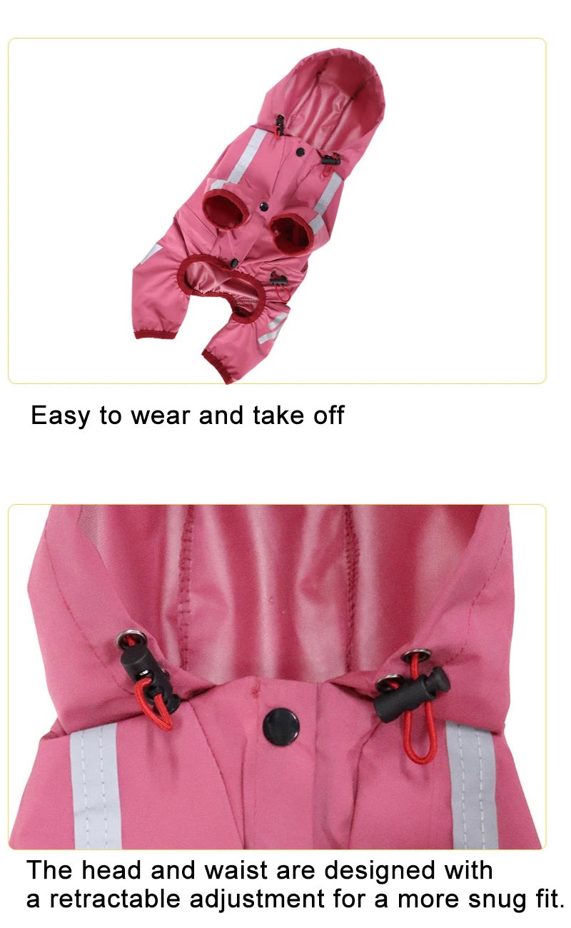 Impermeable con reflejos para perros