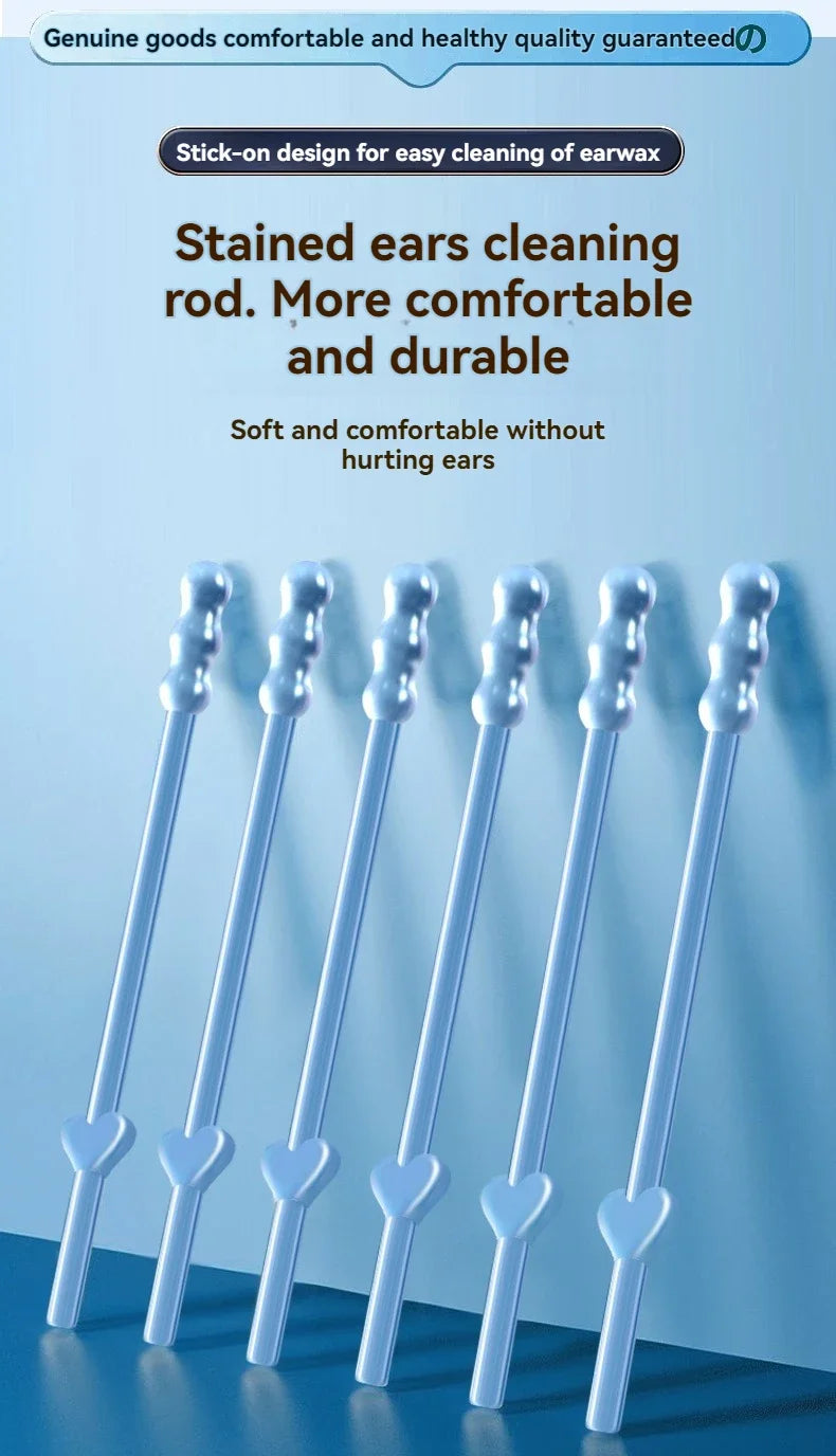Reusable Earwax Removal Swabs with Adhesive Tips