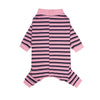 Striped Four-Leg Dog Pajama Jumpsuit