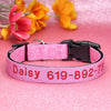 Personalisierte bestickte Nylon-Hundehalsband
