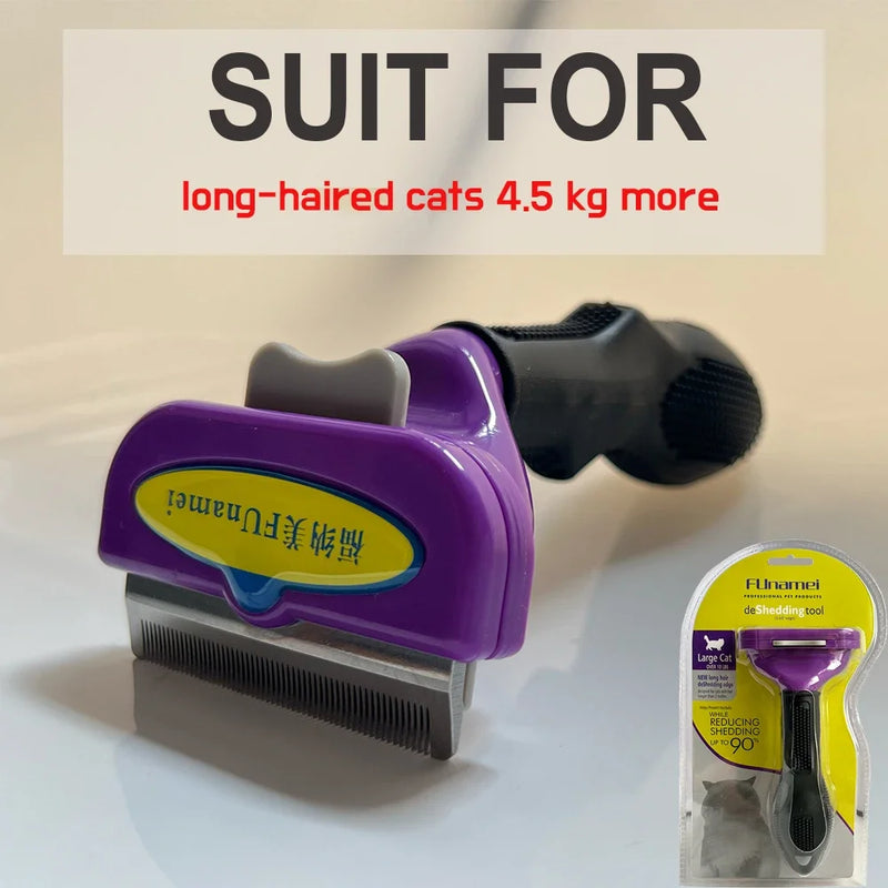 Cepillo Deslanador Ergonómico para Mascotas