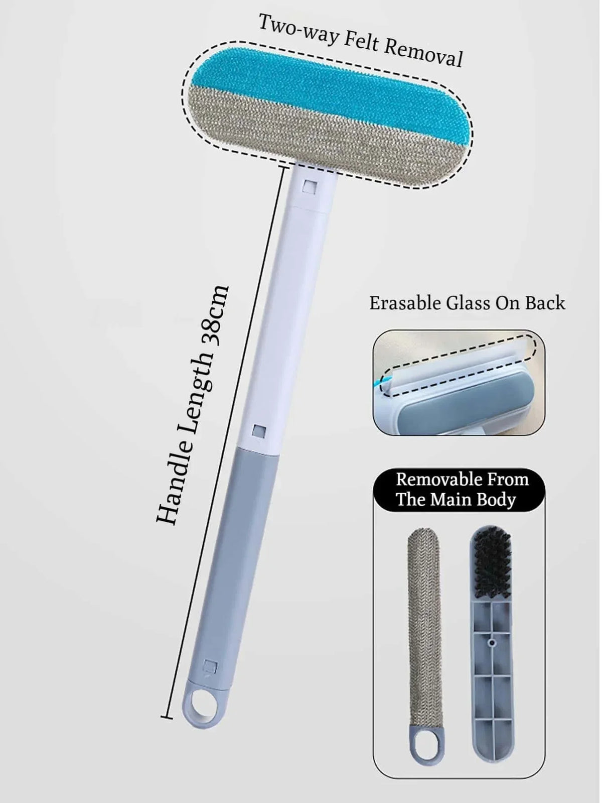 Reusable Double-Sided Pet Hair Removal Gloves
