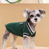 Classic V-Neck Knit Dog Sweater for Fall & Winter