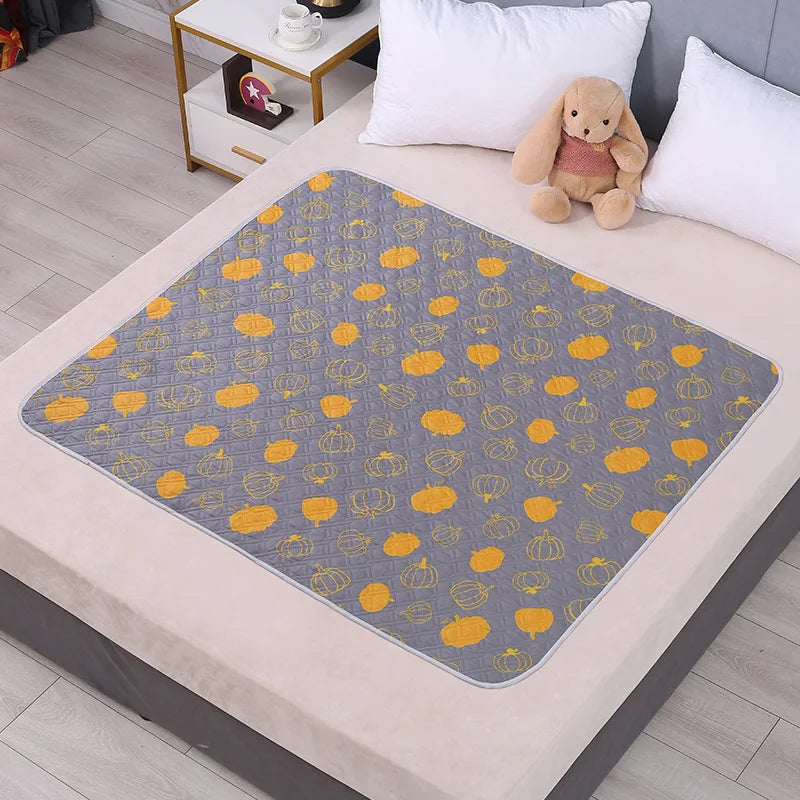 Waterproof Cartoon Bed Protector Pad for Kids and Adults
