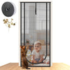 Pet Screen Door Curtain with Double Zipper – Scratch-Resistant Mesh for Interior Doors