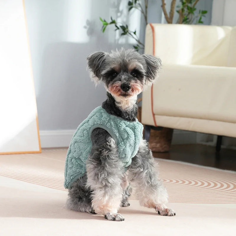 Chaleco de Felpa Suave para Perros en Invierno