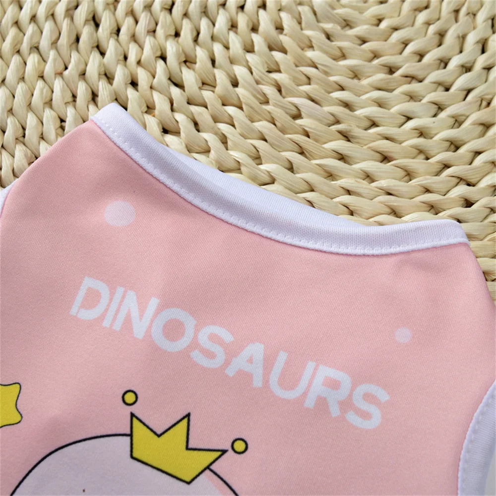 Cute Print Dog Vest Shirt for Small Breeds – Spring & Summer Pet Apparel