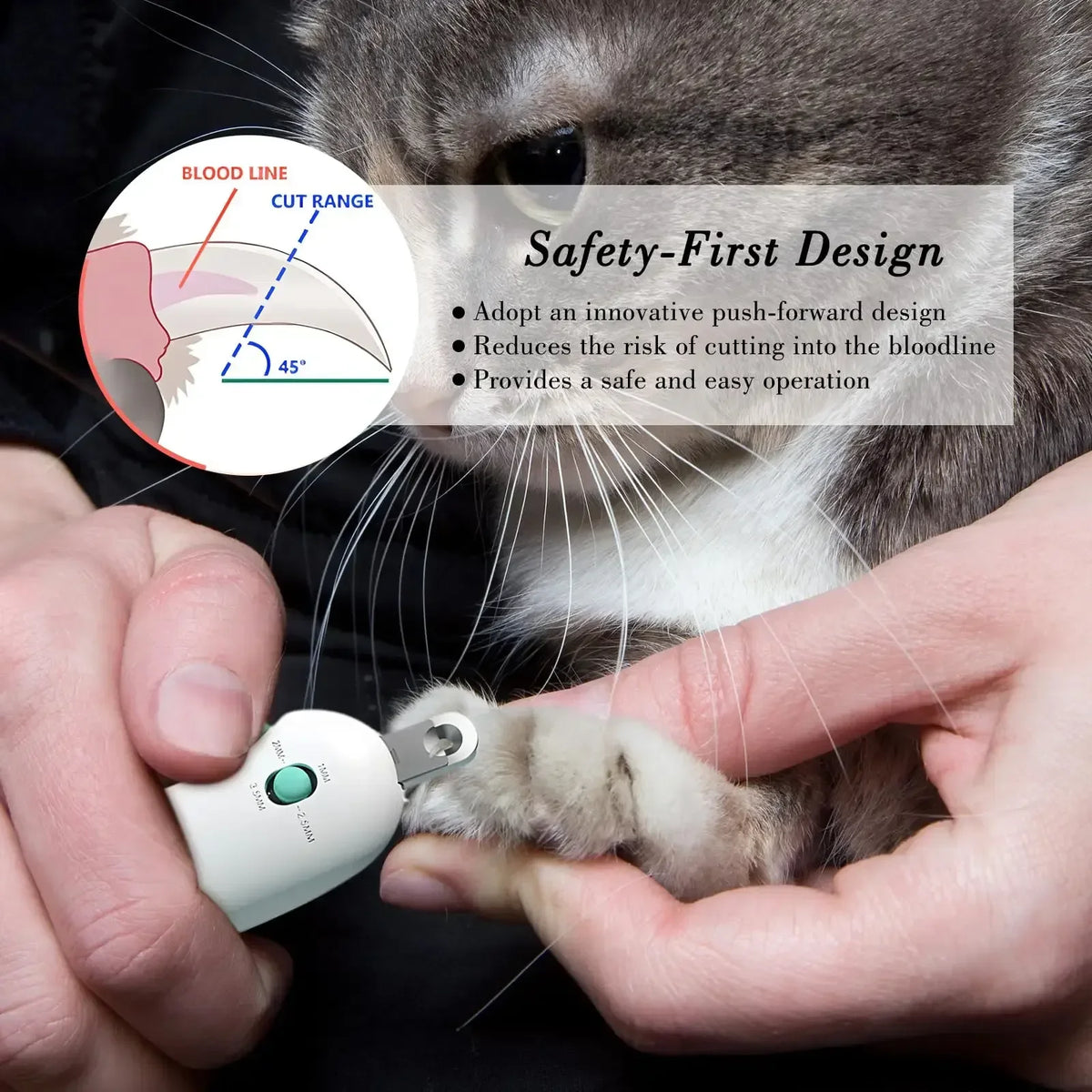 Adjustable Pet Nail Clipper for Cats and Dogs