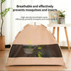Foldable Semi-Enclosed Pet Tent Bed for Small Dogs and Cats