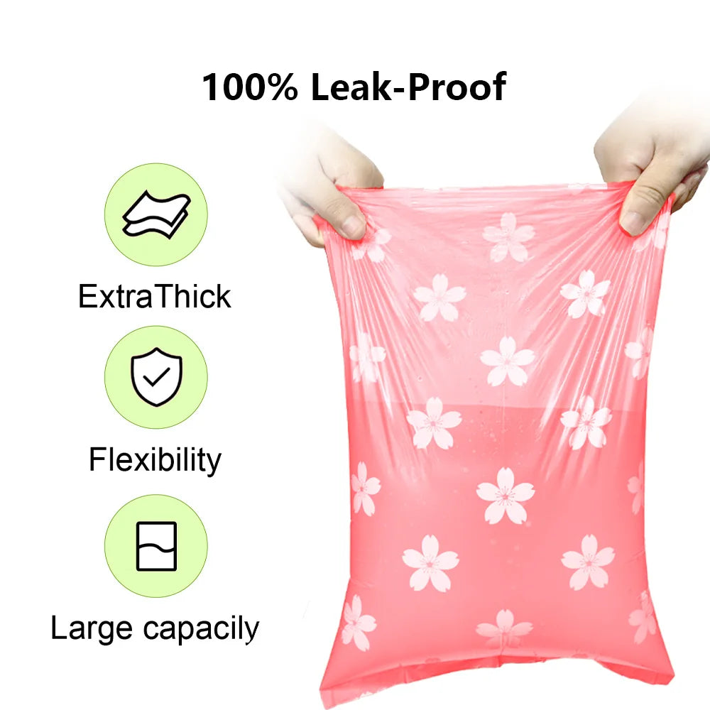 Photodegradable Dog Poop Bags with Dispenser - Extra Thick, Leak-Proof, Scented