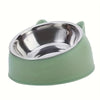 Ergonomic Elevated Cat Bowl with Inclined Stainless Steel Design
