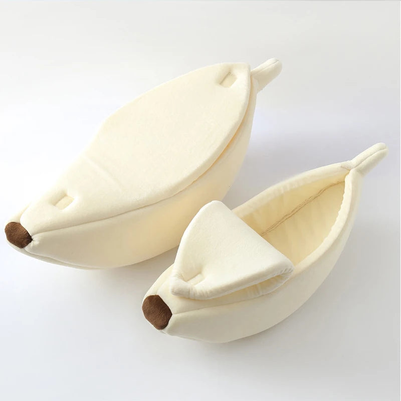 سرير قط على شكل موزة مريح