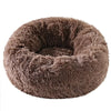 Plush Donut Pet Bed with Raised Edge