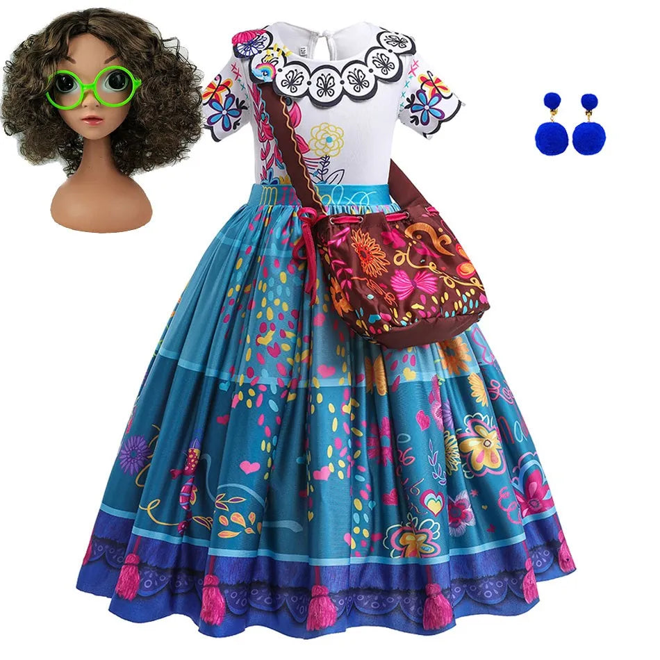 Floral Print Princess Dress for Girls, Inspired by Mirabel