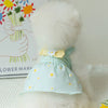 Princess Mesh Dog Dress with Bow Lace Trim