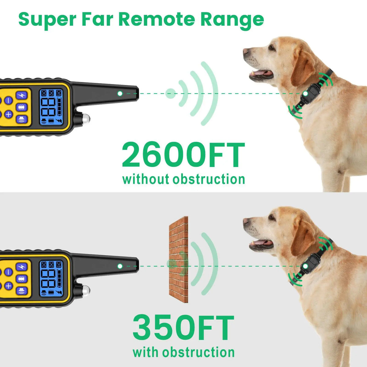 Waterproof Remote Dog Training Collar with Rechargeable Battery