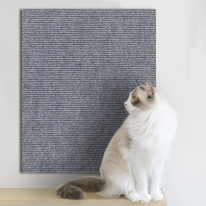 Self-Adhesive Trimmable Cat Scratching Mat for Furniture Protection