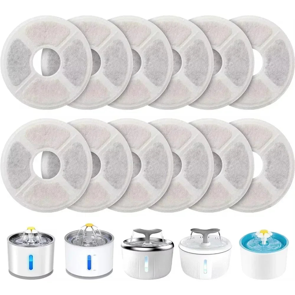 Replacement Activated Carbon Filters for Pet Water Fountains