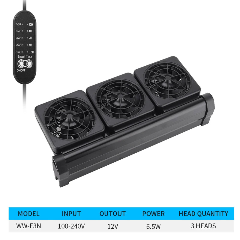 Ventilateur de refroidissement pour aquarium réglable