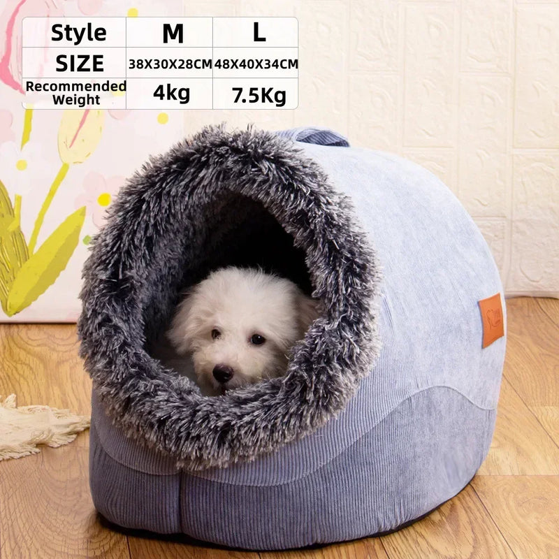 Niche Douillette Rayée pour Animaux