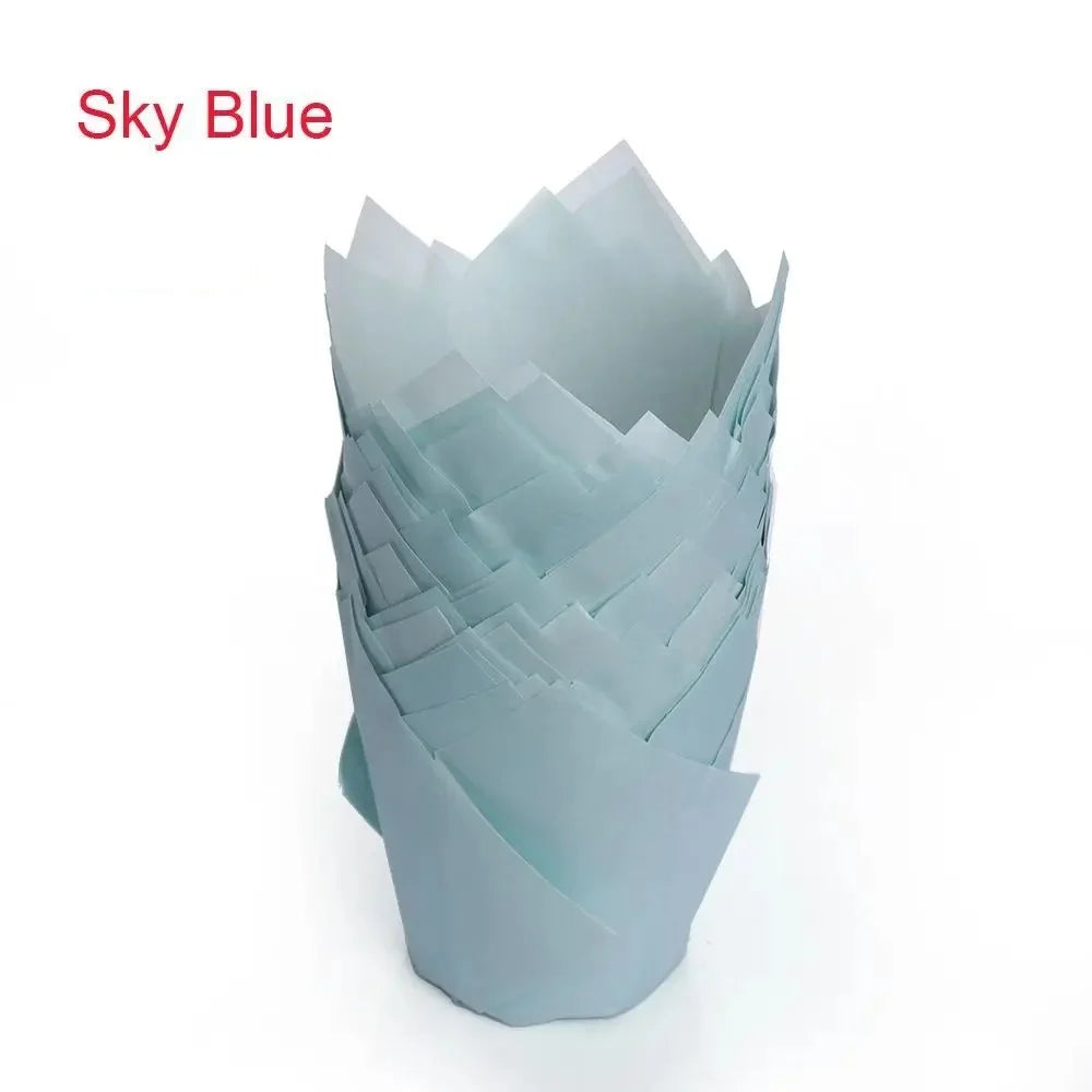 Natural Unbleached Tulip Cupcake Liners (100-Pack)