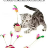 Pelota Interactiva para Gatos de Sisal y Plumas