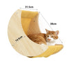 Étagère Murale pour Chat en Forme de Lune avec Hamac