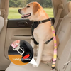 Adjustable Dog Car Safety Seat Belt with Elastic Bungee Buffer