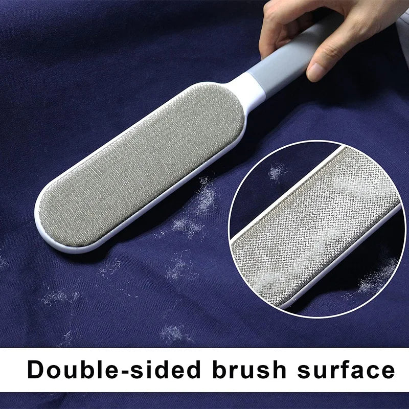 Dual-Sided Reusable Lint and Pet Hair Remover Brush