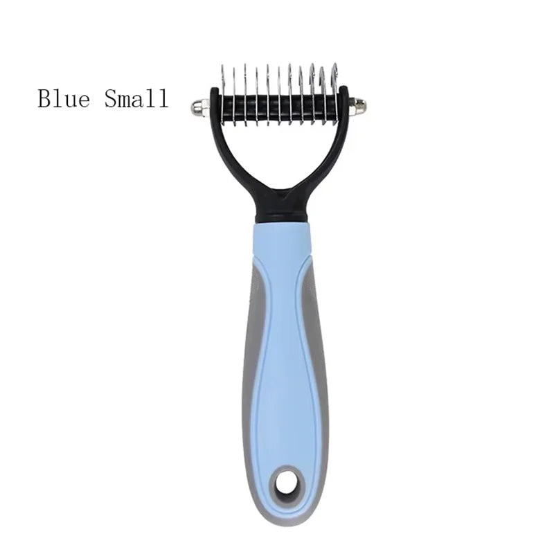 Double-Sided Stainless Steel Dematting Comb for Dogs and Cats