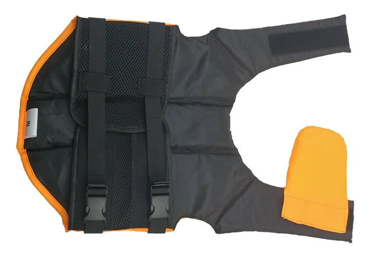 Adjustable Dog Life Jacket with Rescue Handle and High Buoyancy
