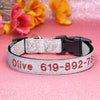 Personalisierte bestickte Nylon-Hundehalsband